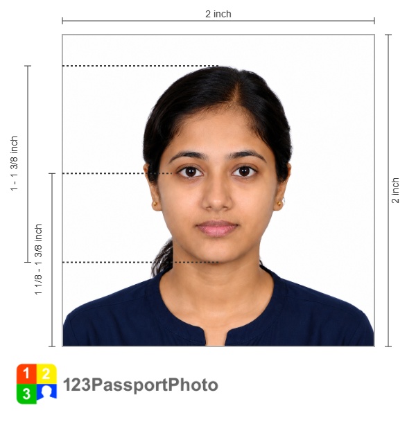 India Passport 5.1 x 5.1 cm photo